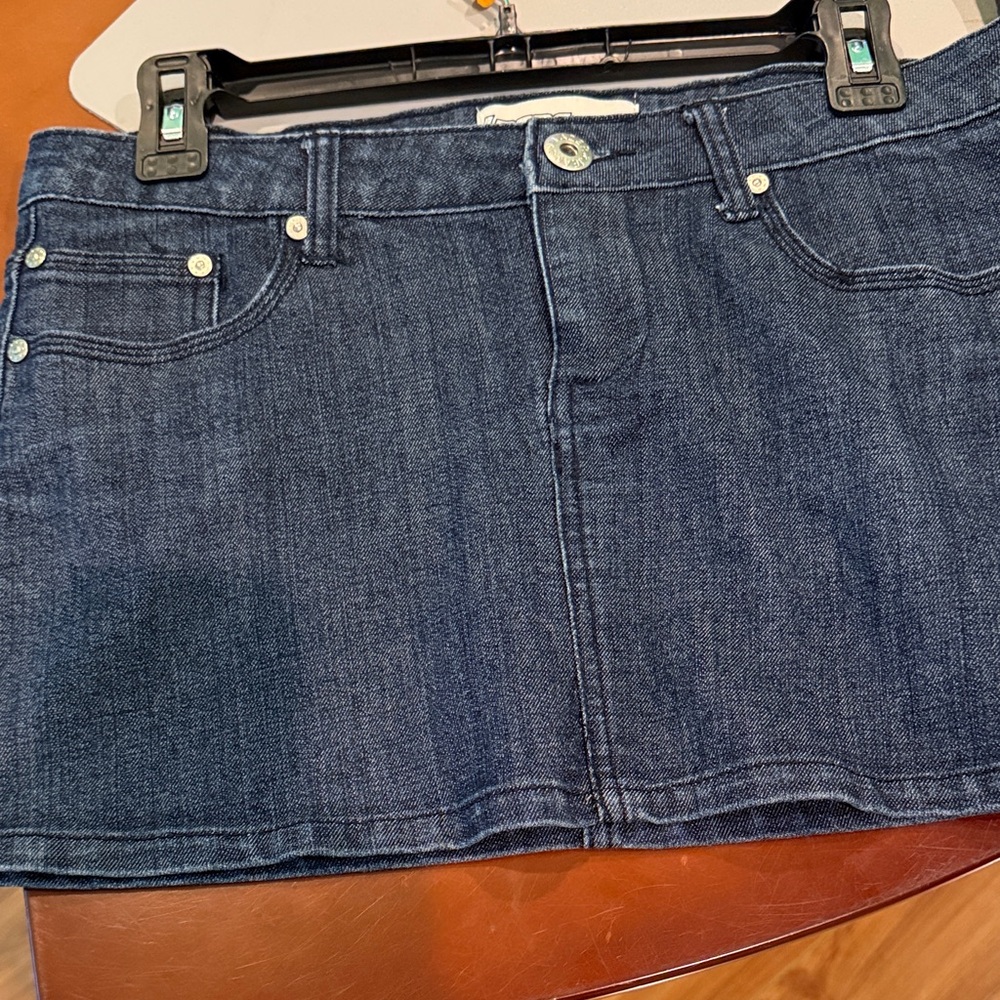 Classic Dark Blue Denim Mini Skirt